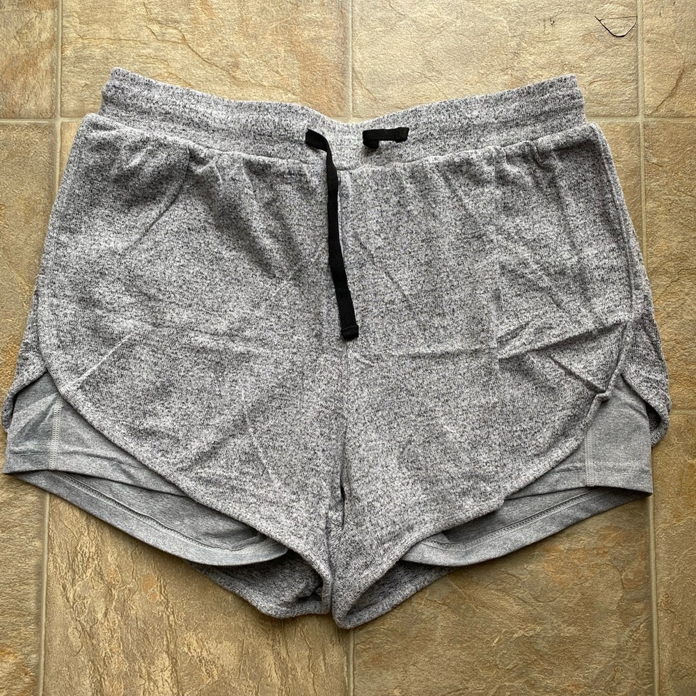 Zyia Lounge Shorts. Size L. Gray. Like new condition.